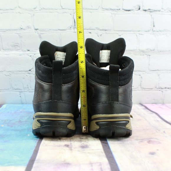 Timberland Black Leather Lace-up Back Road Trail Hiker Boots Size US 4.5 - Picture 8 of 9